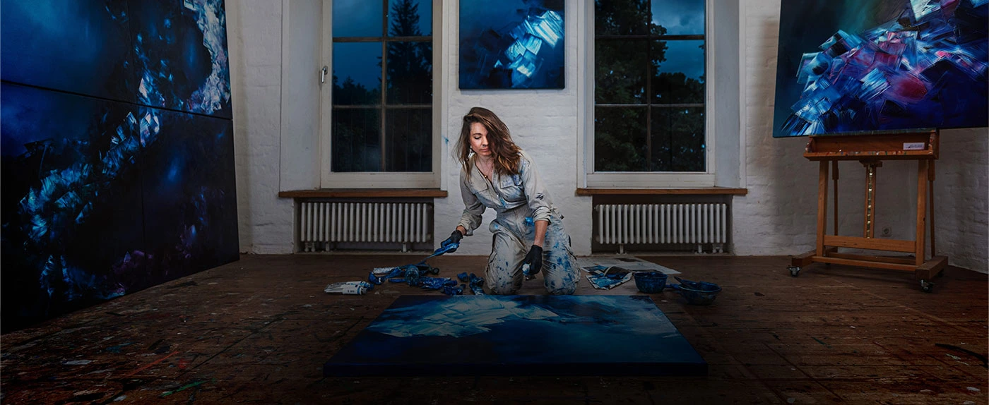 Rebecca Gischel als Künstlerin – Malerei und mediale Arbeit